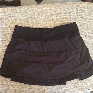 Lululemon black pace rival skirt